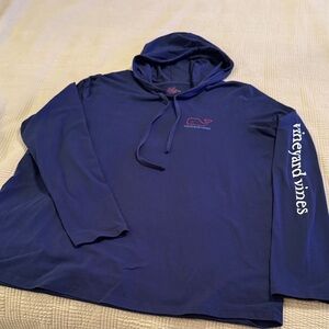 Vineyard Vines Men's Blue Pullover Hoodie Edgartown